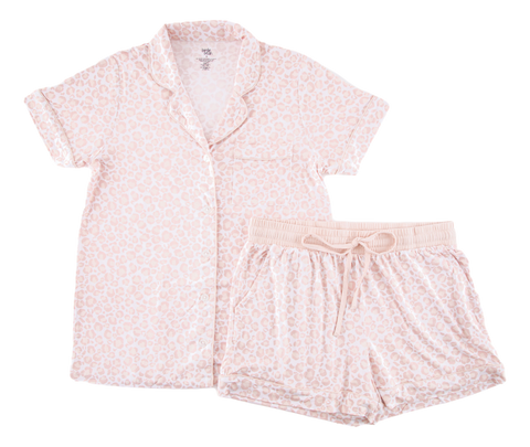 Birdie Bean Women's Short Sleeve w/ Shorts Button Front Lounge Set - Zara - Let Them Be Little, A Baby & Children's Clothing Boutique