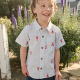 Pink Chicken Boys Jack Shirt - Lobster Check - Let Them Be Little, A Baby & Children's Clothing Boutique