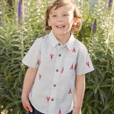 Pink Chicken Boys Jack Shirt - Lobster Check - Let Them Be Little, A Baby & Children's Clothing Boutique