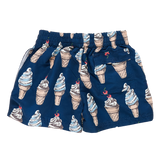 Pink Chicken Boys Swim Trunk - Navy Soft Serve - Let Them Be Little, A Baby & Children's Clothing Boutique