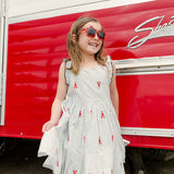 Pink Chicken Kelsey Dress - Lobster Check - Let Them Be Little, A Baby & Children's Clothing Boutique