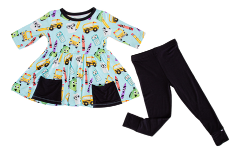 Birdie Bean Toddler Peplum w/ Leggings Birdie Set - Albert - Let Them Be Little, A Baby & Children's Clothing Boutique