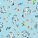 Free Birdees Short Sleeve Pajama Set - Get Your Float On Manatees - Let Them Be Little, A Baby & Children's Clothing Boutique