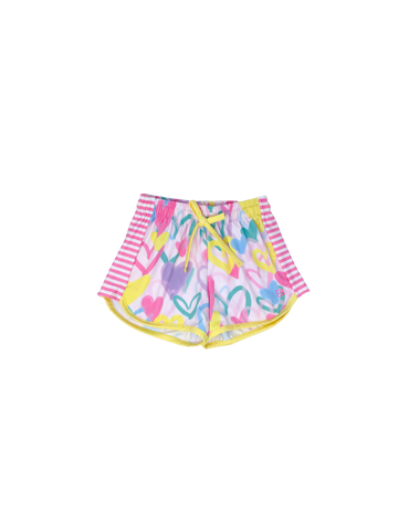 Set Athleisure Annie Shorts - Hearts - Let Them Be Little, A Baby & Children's Clothing Boutique