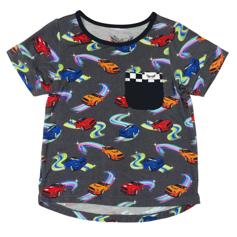 Free Birdees Pocket Tee - Neon Street Racers - Let Them Be Little, A Baby & Children's Clothing Boutique