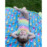 Hanlyn Collective Sleeveless Bubble Rompsie - Checkers - Let Them Be Little, A Baby & Children's Clothing Boutique