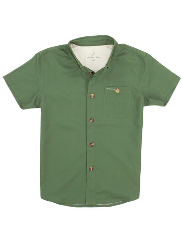 Properly Tied Sportsman Field Shirt - Olive - Let Them Be Little, A Baby & Children's Clothing Boutique