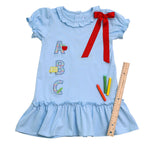 Trotter Street Kids Applique Dress - ABC - Let Them Be Little, A Baby & Children's Clothing Boutique