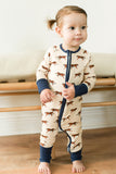 Southern Slumber Double Zipper Bamboo Sleeper - Navy Tiger - Let Them Be Little, A Baby & Children's Clothing Boutique