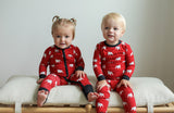 Southern Slumber Bamboo Pajama Set - Red Bulldog - Let Them Be Little, A Baby & Children's Clothing Boutique