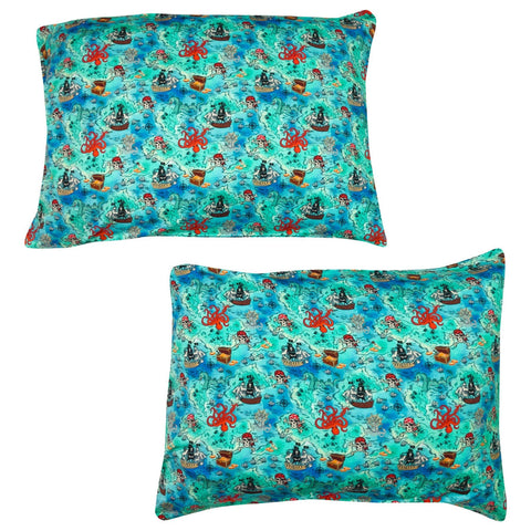 Free Birdees 2-Pack Standard Pillow Case - Pirate High Seas Treasure Map - Let Them Be Little, A Baby & Children's Clothing Boutique