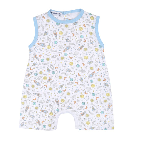 Magnolia Baby Printed Sleeveless Short Playsuit - Out of This World - Let Them Be Little, A Baby & Children's Clothing Boutique