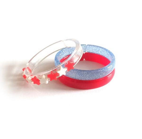 Lilies & Roses Bangle Set - 4th of July - Let Them Be Little, A Baby & Children's Clothing Boutique