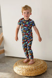 Free Birdees Short Sleeve Pajama Set - Neon Street Racers - Let Them Be Little, A Baby & Children's Clothing Boutique
