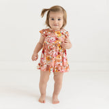 Posh Peanut Cap Sleeve Ruffled Bodysuit Dress - Celia - Let Them Be Little, A Baby & Children's Clothing Boutique