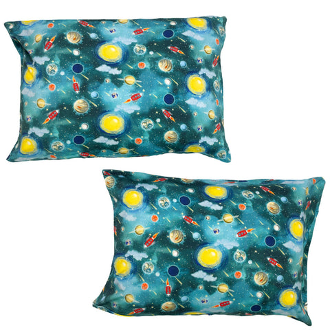 Free Birdees 2-Pack Standard Pillow Case - Vroom to the Planets - Let Them Be Little, A Baby & Children's Clothing Boutique
