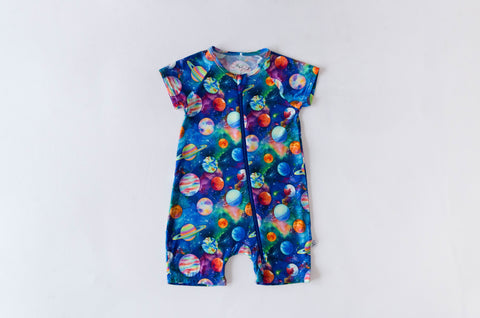 Ollee and Belle Shortie Romper - Leo - Let Them Be Little, A Baby & Children's Clothing Boutique