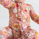 Posh Peanut Ruffled Zipper Footie - Celia - Let Them Be Little, A Baby & Children's Clothing Boutique