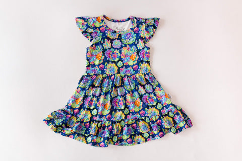 Ollee and Belle Toddler Belle Dress - Crystal - Let Them Be Little, A Baby & Children's Clothing Boutique