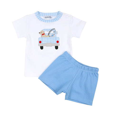 Magnolia Baby Applique Shorts Set - Fresh Caught - Let Them Be Little, A Baby & Children's Clothing Boutique