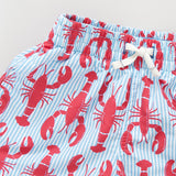 Pink Chicken Boys Swim Trunk - Lobster Stripe - Let Them Be Little, A Baby & Children's Clothing Boutique