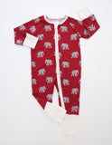 Southern Slumber Double Zipper Bamboo Sleeper - Elephant - Let Them Be Little, A Baby & Children's Clothing Boutique