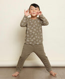 Greige Bamboo Long Sleeve Tee - Olive Smarty Pants - Let Them Be Little, A Baby & Children's Clothing Boutique