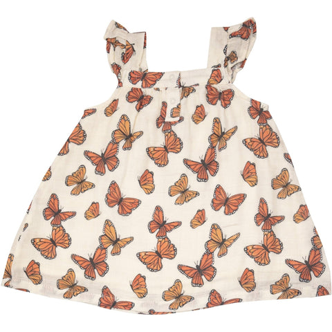 Angel Dear Muslin Sundress - Monarch Butterflies - Let Them Be Little, A Baby & Children's Clothing Boutique