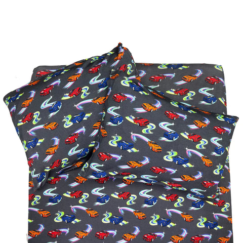 Free Birdees Twin Fitted Sheet - Neon Street Racers - Let Them Be Little, A Baby & Children's Clothing Boutique