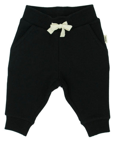 Greige Bamboo Fleece Sweatpants - Black - Let Them Be Little, A Baby & Children's Clothing Boutique