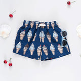Pink Chicken Boys Swim Trunk - Navy Soft Serve - Let Them Be Little, A Baby & Children's Clothing Boutique