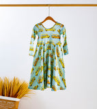 Nola Tawk Short Sleeve Organic Cotton Twirl Dress -  The Wheels on the Bus - Let Them Be Little, A Baby & Children's Clothing Boutique