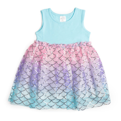 Sweet Wink Tank Dress - Sparkling Mermaid - Let Them Be Little, A Baby & Children's Clothing Boutique