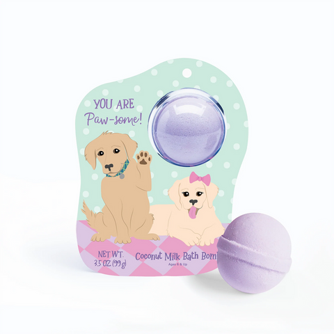 Cait + Co Clamshell Bath Bomb - Golden Retriever Puppies - Let Them Be Little, A Baby & Children's Clothing Boutique