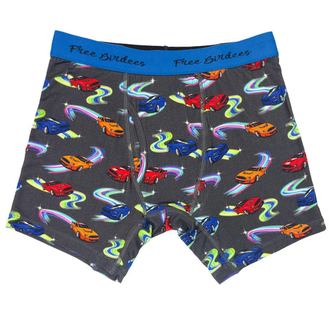 Free Birdees Men's Boxer Brief - Neon Street Racers - Let Them Be Little, A Baby & Children's Clothing Boutique