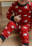 Southern Slumber Bamboo Pajama Set - Red Bulldog - Let Them Be Little, A Baby & Children's Clothing Boutique