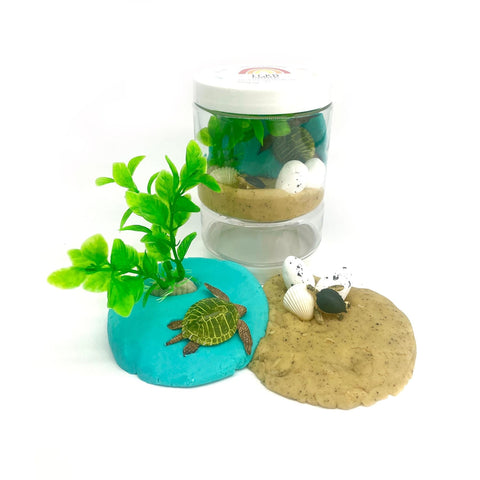 Earth Grown KidDoughs Dough-to-Go Kit - Sea Turtle (Scented) - Let Them Be Little, A Baby & Children's Clothing Boutique