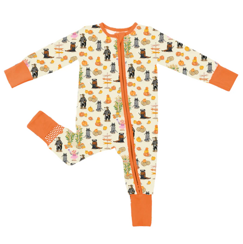 Free Birdees Convertible Footie - Trick-or-Treating at the Pumpkin Patch PREORDER - Let Them Be Little, A Baby & Children's Clothing Boutique