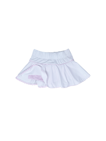 Set Athleisure Quinn Skort - White / Pink - Let Them Be Little, A Baby & Children's Clothing Boutique