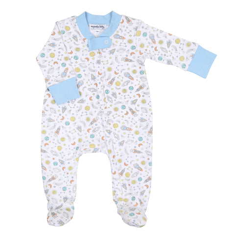 Magnolia Baby Printed Zipper Footie - Out of This World - Let Them Be Little, A Baby & Children's Clothing Boutique