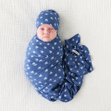 Posh Peanut Infant Swaddle & Beanie Set - Mariner - Let Them Be Little, A Baby & Children's Clothing Boutique