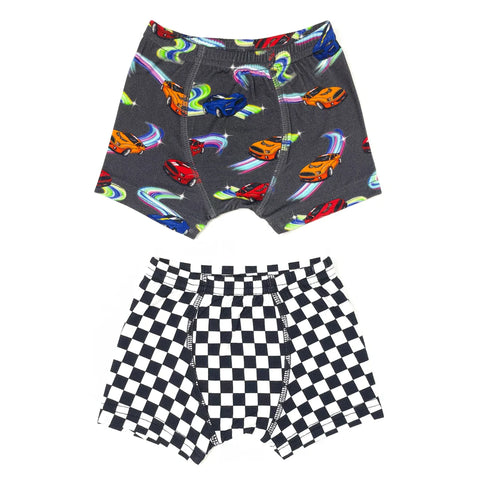Free Birdees Boys Boxer Set of 2 - Neon Street Racers - Let Them Be Little, A Baby & Children's Clothing Boutique