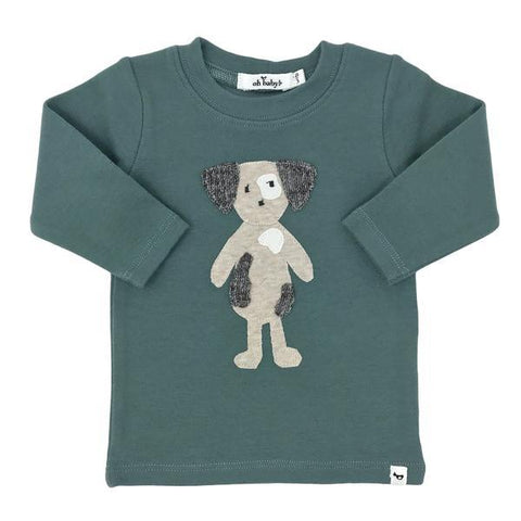 Oh Baby! Long Sleeve Tee - Rag Doll Spot Dog Sea - Let Them Be Little, A Baby & Children's Boutique