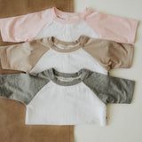 Baby Sprouts Baseball Tee - Fawn - Let Them Be Little, A Baby & Children's Clothing Boutique