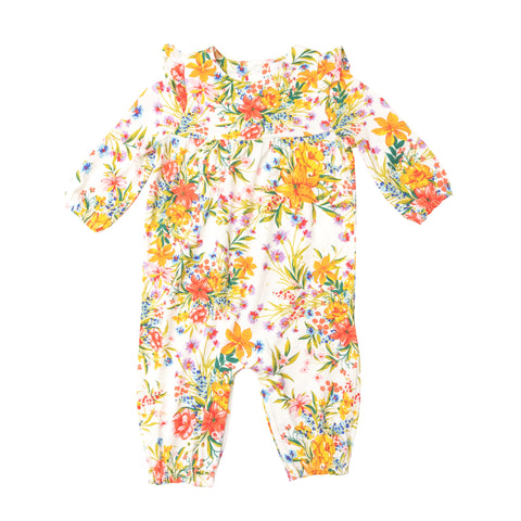 Angel Dear Ruffle Sleeve Romper - Garden Joy - Let Them Be Little, A Baby & Children's Clothing Boutique