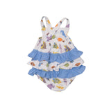Angel Dear Bamboo Ruffle Sunsuit - Tropical Reef Fish - Let Them Be Little, A Baby & Children's Clothing Boutique