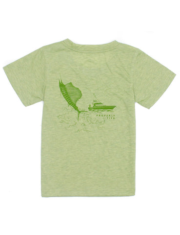 Properly Tied Short Sleeve Portland Pocket Tee - Marlin Yacht Pistachio - Let Them Be Little, A Baby & Children's Clothing Boutique