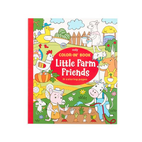 Ooly Color-in Book - Little Farm Friends - Let Them Be Little, A Baby & Children's Boutique