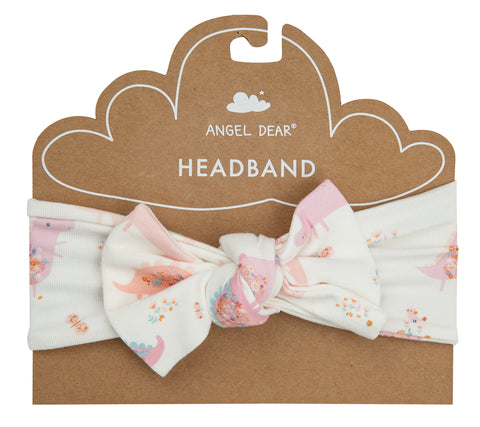 Angel Dear Bamboo Headband - Floral Dinos - Let Them Be Little, A Baby & Children's Boutique