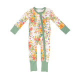 Angel Dear 2 Way Ruffle Zipper Romper - Garden Joy - Let Them Be Little, A Baby & Children's Clothing Boutique